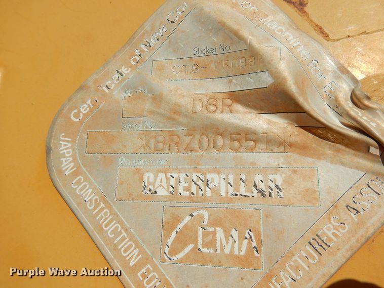 image for item DJ6657 2006 Caterpillar D6R XL  dozer