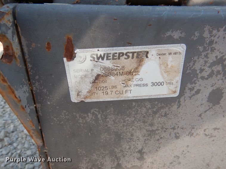 image for item DY9538 Sweepster 2008M-0022 skid steer sweeper