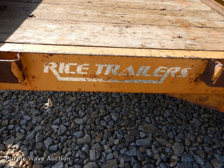 image for item DY9554 2013 Rice tilt deck equipment trailer