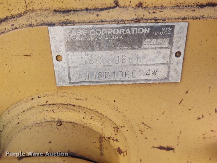 image for item EQ9448 1996 Case 580 Super L  Construction King backhoe
