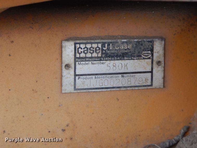 image for item FR9226 1989 Case 580K  backhoe
