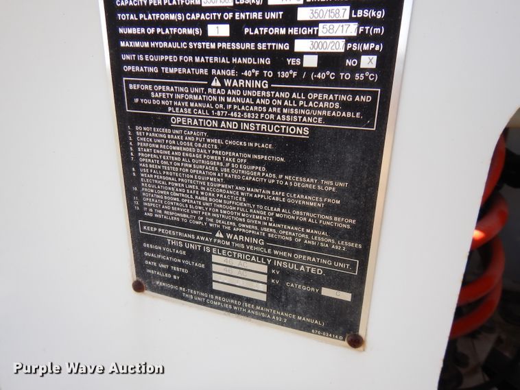 image for item FW9762 2003 International 4300  bucket truck