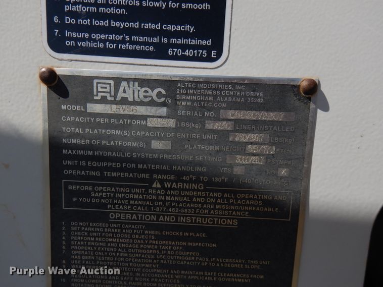 image for item FW9763 2003 International 4300  bucket truck