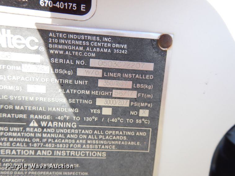 image for item FW9763 2003 International 4300  bucket truck