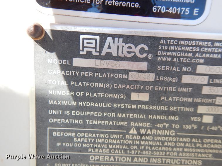 image for item FW9763 2003 International 4300  bucket truck