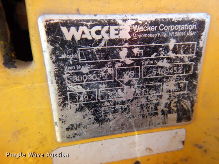 image for item GQ9822 2004 Wacker RT  vibratory trench compactor
