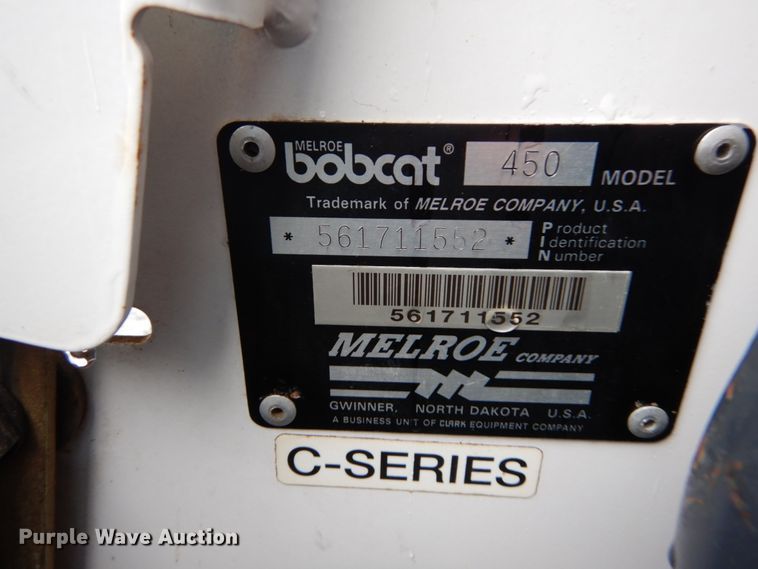 image for item GR9964 1996 Bobcat 450  skid steer loader