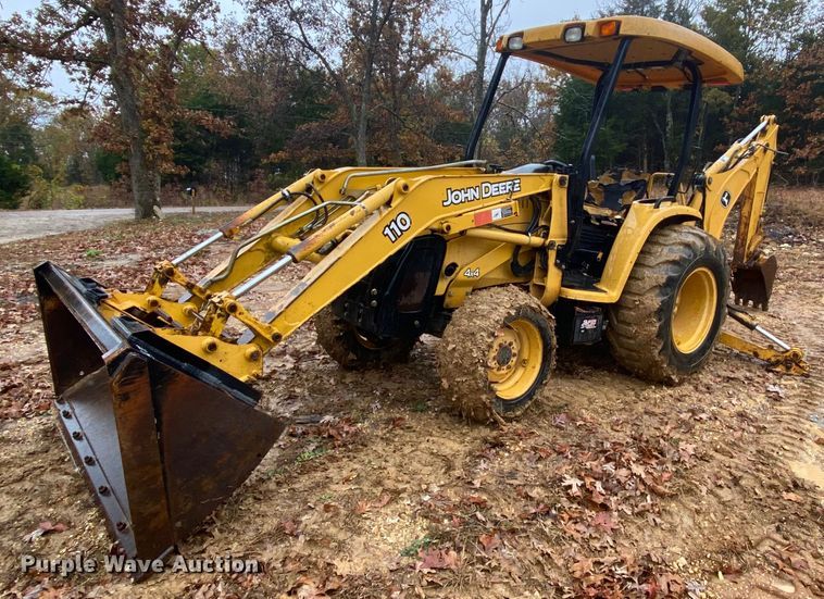 image for item HA9665 John Deere 110  backhoe