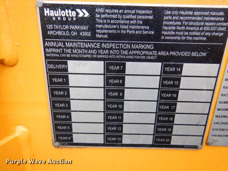 image for item HA9853 2014 Haulotte 4527A  boom lift