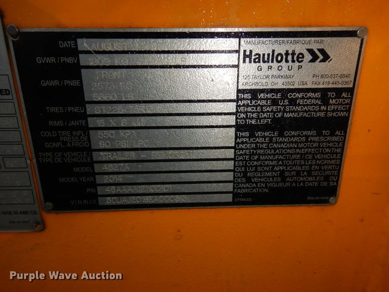 image for item HA9853 2014 Haulotte 4527A  boom lift