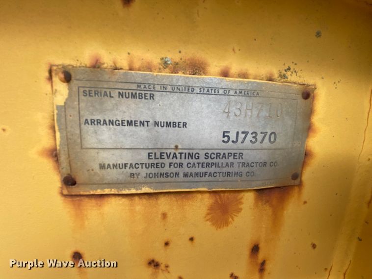 image for item HE9885 1968 Caterpillar J621  elevating scraper