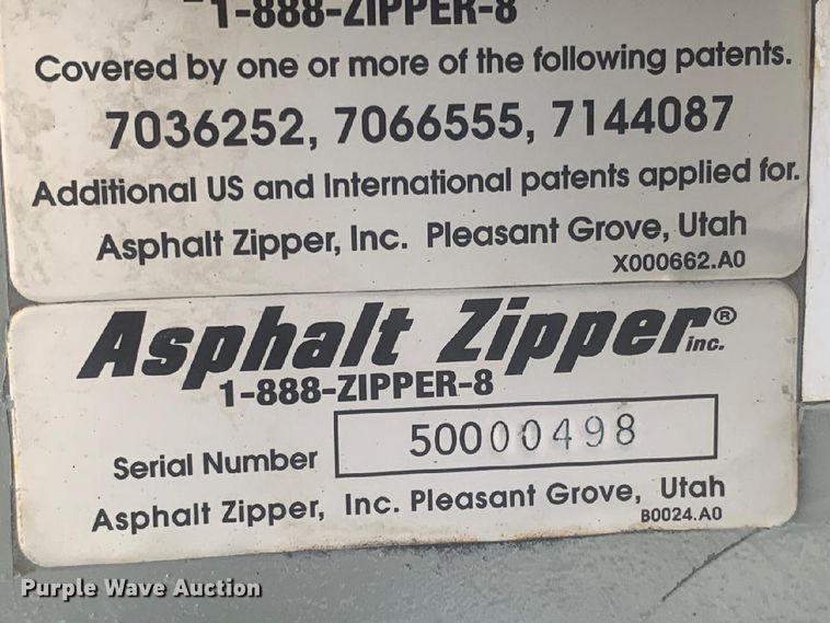 image for item HN9421 2009 Asphalt Zipper AZ-500B wheel loader cold planer