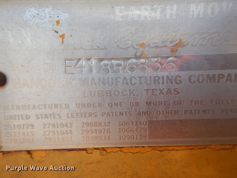 image for item HO9241 Hancock 282  elevating scraper