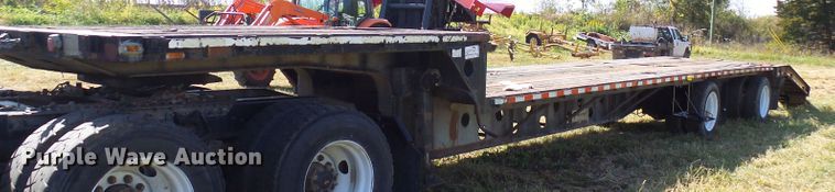 image for item DC2941 1985 Transcraft DTL22-45 drop deck equipment trailer