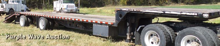 image for item DC2941 1985 Transcraft DTL22-45 drop deck equipment trailer