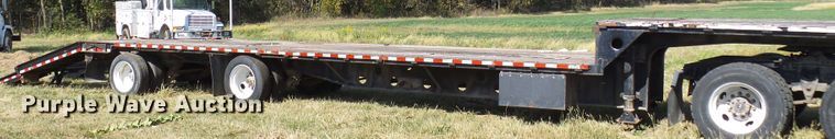 image for item DC2941 1985 Transcraft DTL22-45 drop deck equipment trailer
