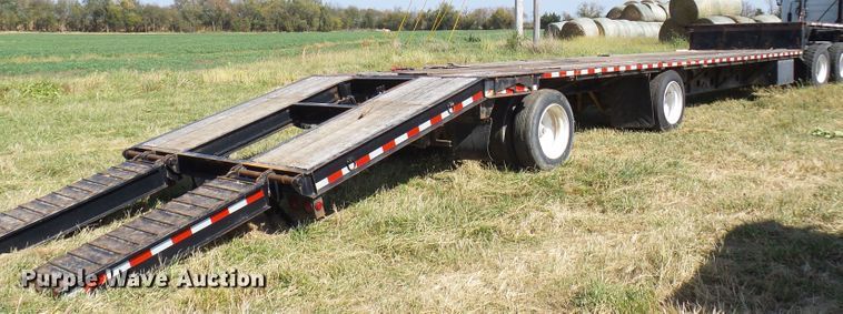image for item DC2941 1985 Transcraft DTL22-45 drop deck equipment trailer