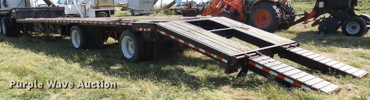 image for item DC2941 1985 Transcraft DTL22-45 drop deck equipment trailer