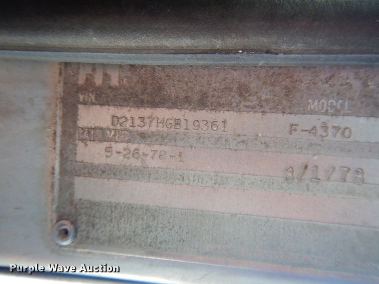 image for item DG4640 1978 International F4370  silage truck