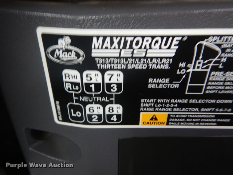 image for item DH5225 2009 Mack GU713  semi truck