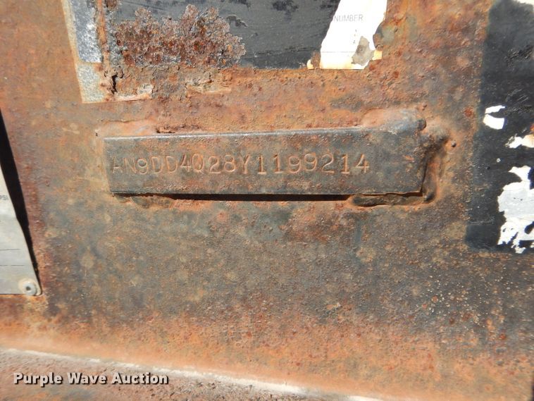 image for item DI8343 2000 Neville Built drop deck equipment trailer