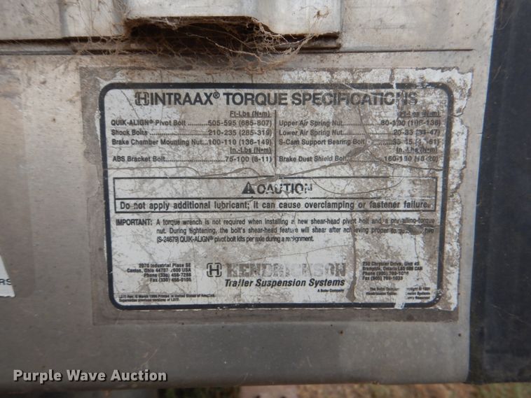 image for item DJ0752 2003 Merritt Gold Line livestock trailer