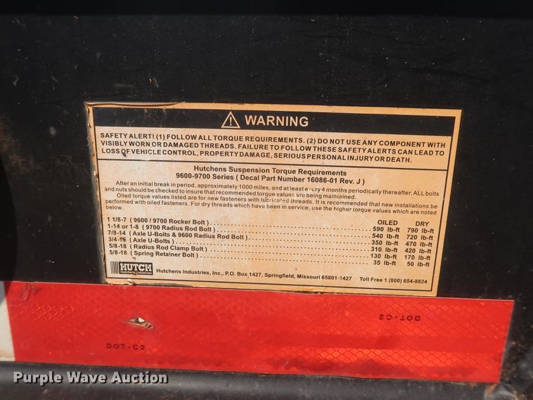 image for item DJ1753 2014 Viking VFD46R16F40T drop deck equipment trailer