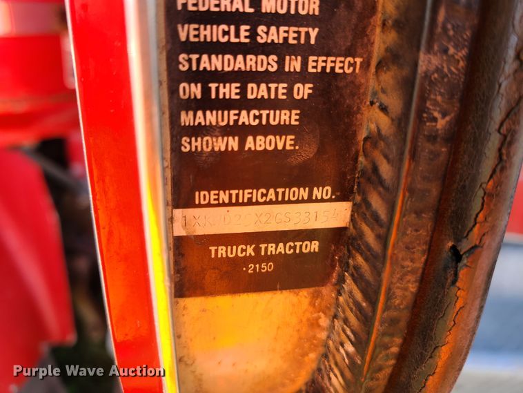 image for item EL9510 1986 Kenworth W900  semi truck