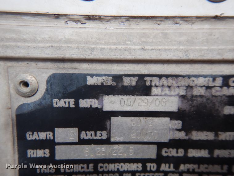 image for item FR9236 2007 Transmobile dry van trailer