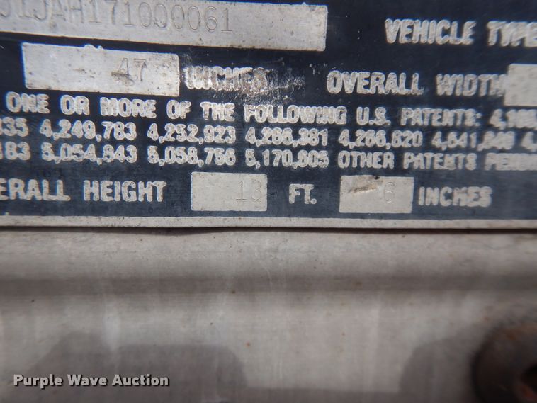 image for item FR9236 2007 Transmobile dry van trailer