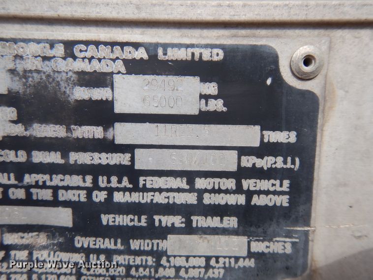 image for item FR9236 2007 Transmobile dry van trailer