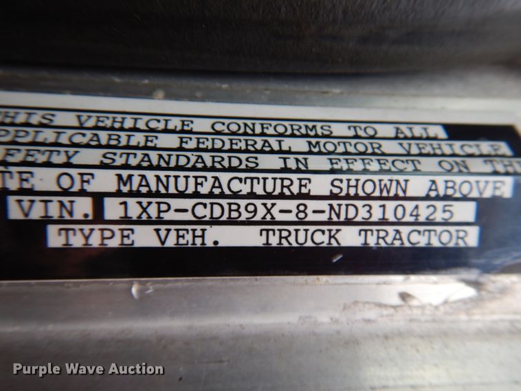 image for item HD9114 1992 Peterbilt 377  fuel truck