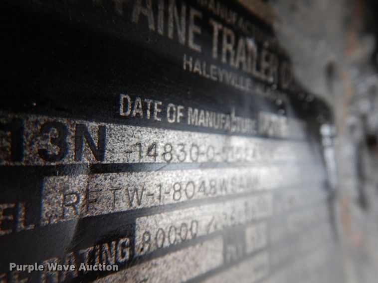 image for item HD9119 2005 Fontaine flatbed trailer