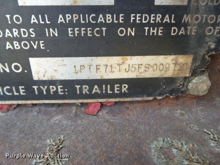 image for item HF9696 1985 Trailmobile F71T-6CAJ flatbed trailer