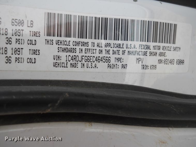 image for item DF4573 2014 Dodge Durango Police  SUV