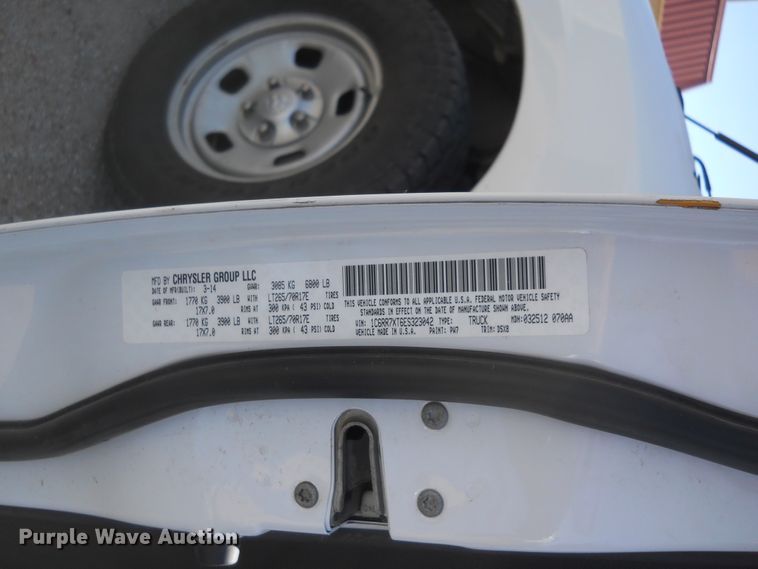 image for item DF4574 2014 Dodge Ram 1500  Crew Cab pickup truck