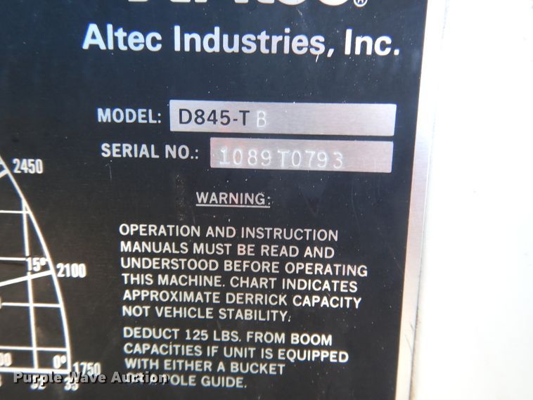 image for item DG4629 1990 Ford F800  digger derrick truck