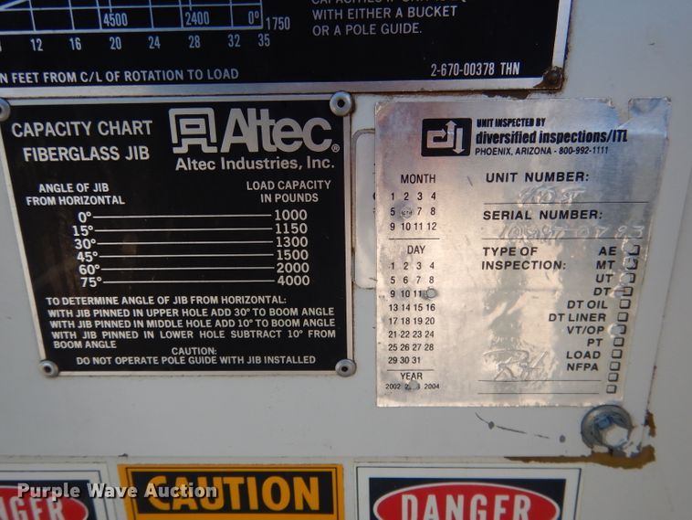 image for item DG4629 1990 Ford F800  digger derrick truck