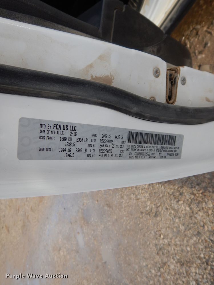 image for item DH3384 2016 Jeep Patriot  SUV