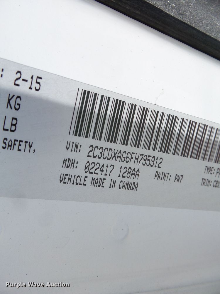 image for item DH3940 2015 Dodge Charger Police