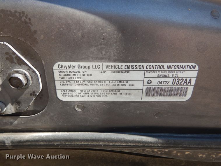 image for item DH5231 2013 Dodge Charger Police