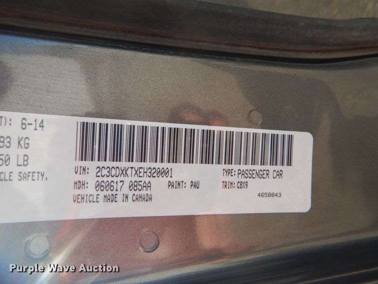 image for item DH5232 2014 Dodge Charger Police