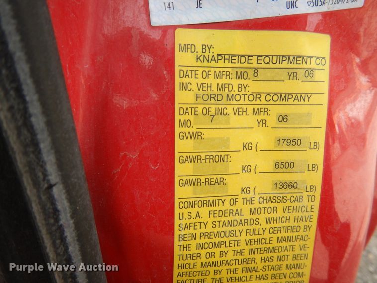 image for item DH7009 2007 Ford F550 Super Duty  dump truck