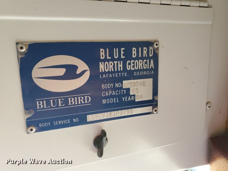 image for item DI5022 2003 International 3800 Blue Bird  school bus