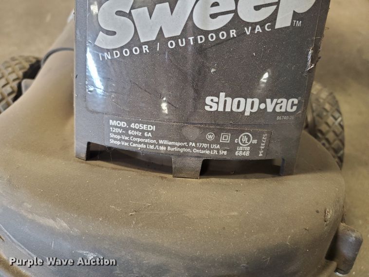 image for item DI5092 ShopVac 405EDI Shop Sweep vacuum