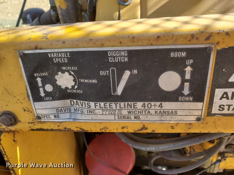image for item DI5095 Davis Fleetline 40+4  trencher