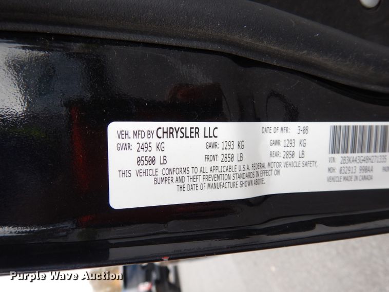 image for item DJ6935 2008 Dodge Charger