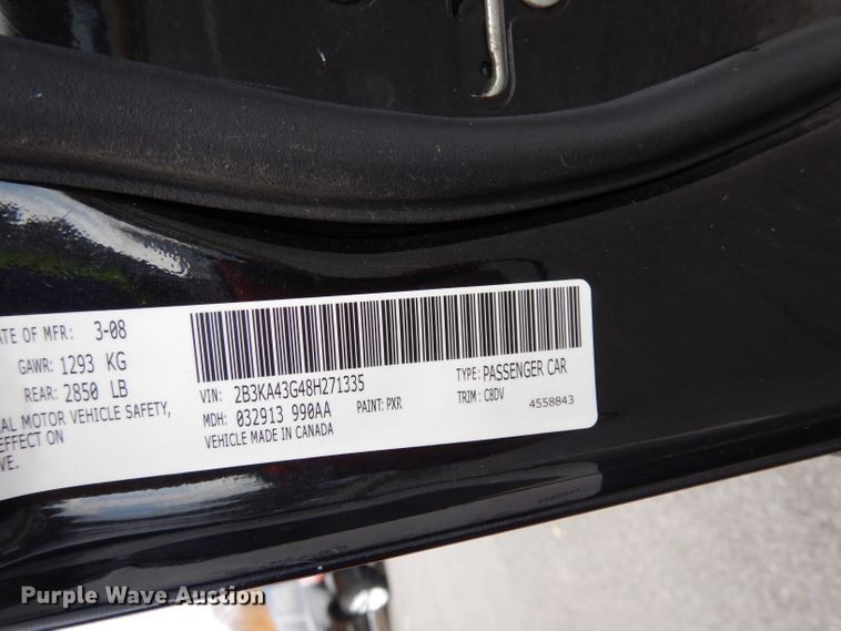 image for item DJ6935 2008 Dodge Charger