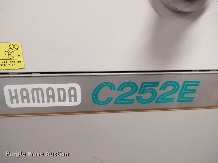 image for item EO9853 Hamada C252E printing machine