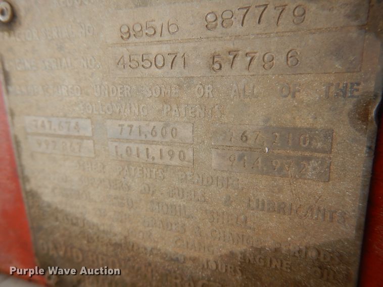 image for item EY9006 1975 David Brown 995  tractor